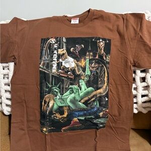 Supreme Brown Dinosaur Graphic Tee